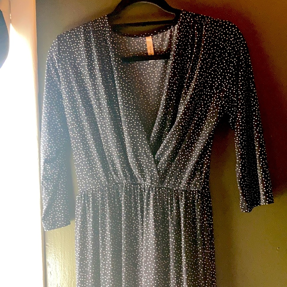 Gilli blueish black midi dress Medium